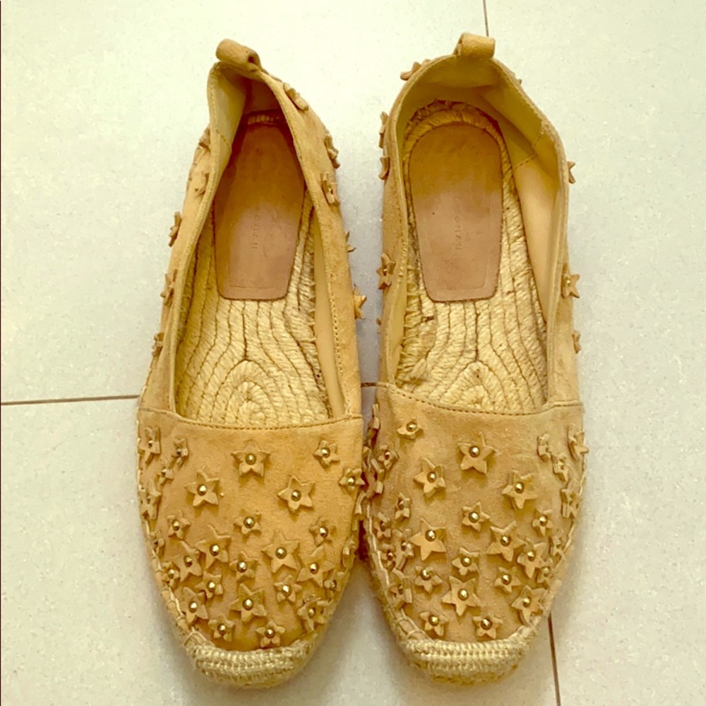 Zara nude leather espadrilles